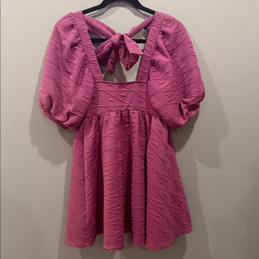 Free‎ People Pink Textured Mini Dress